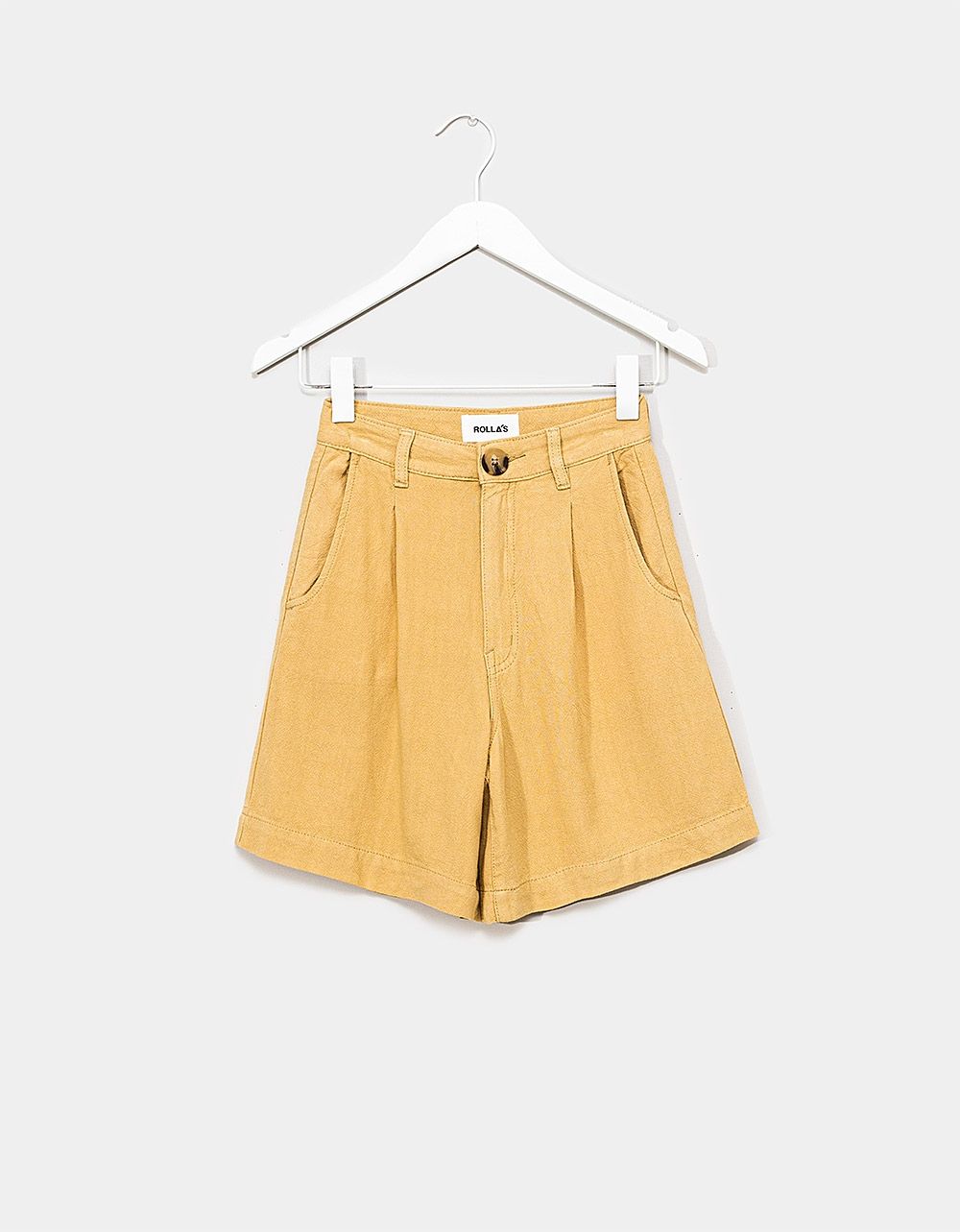 Horizon Linen Shorts in Harvest_0
