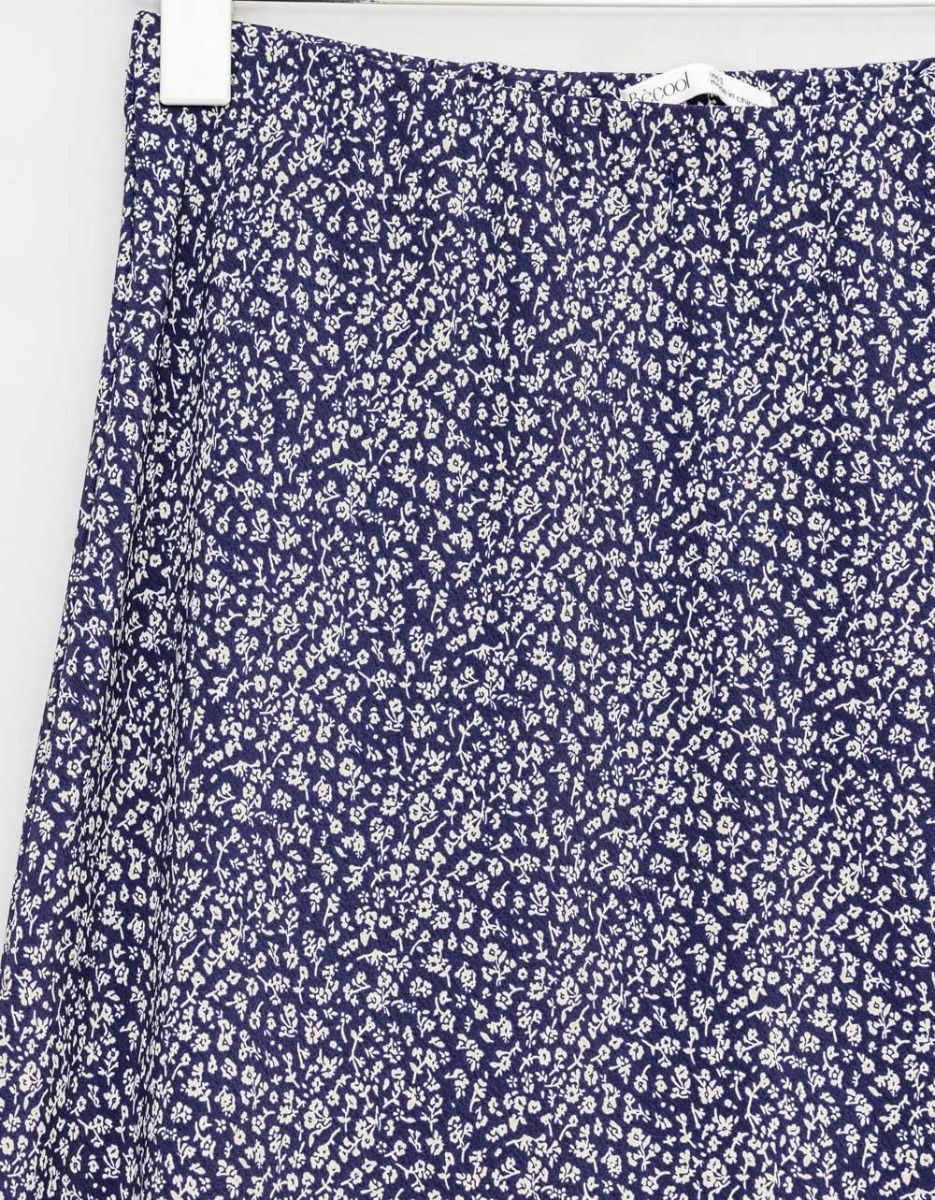 Indigo Fleur Midi Skirt_2