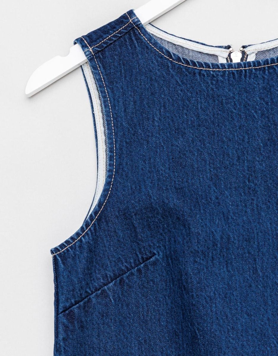 Indigo Shift Dress_4