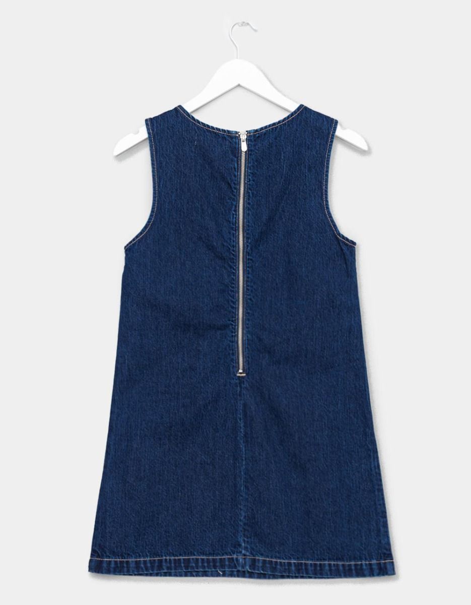 Indigo Shift Dress_6