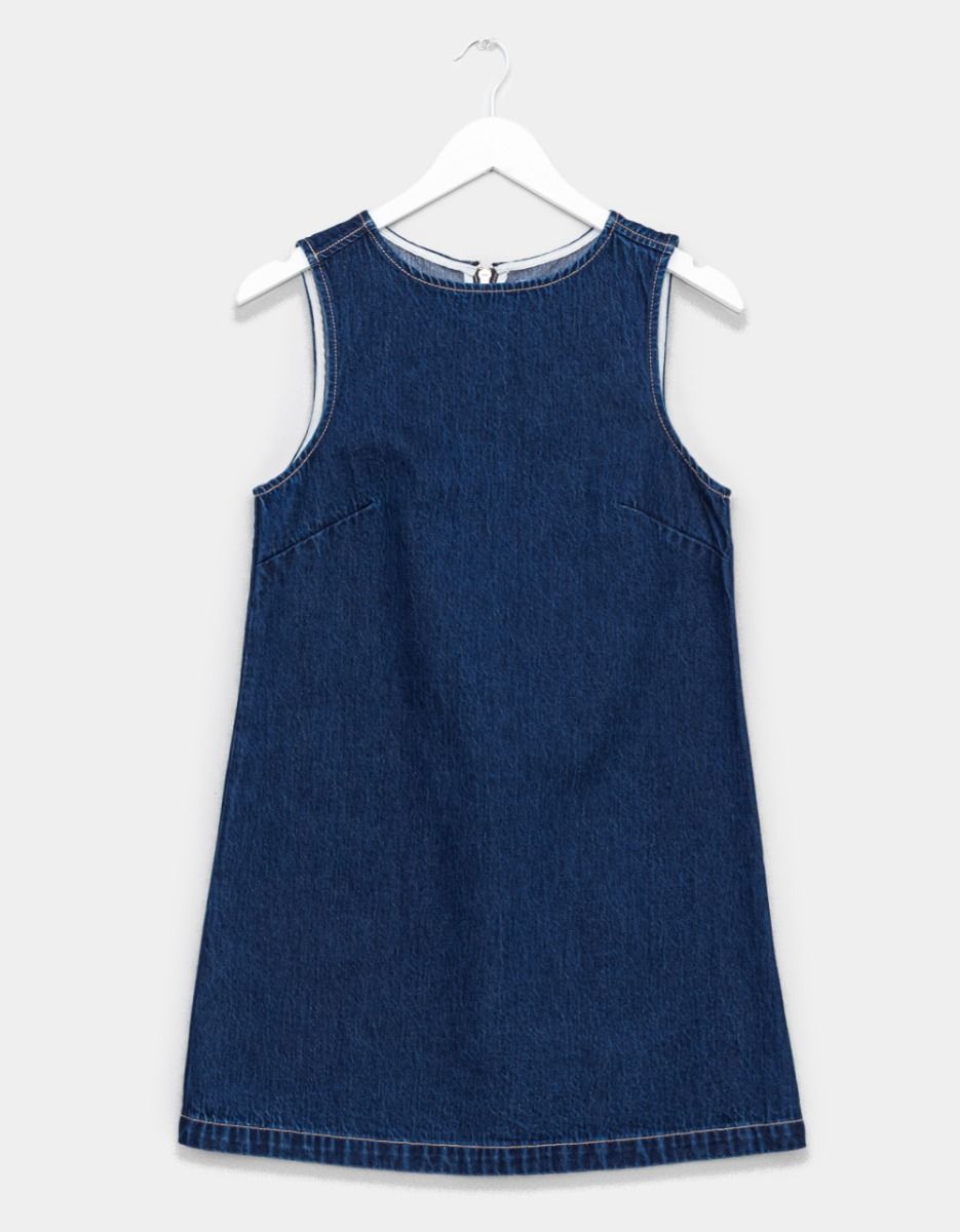 Indigo Shift Dress_0