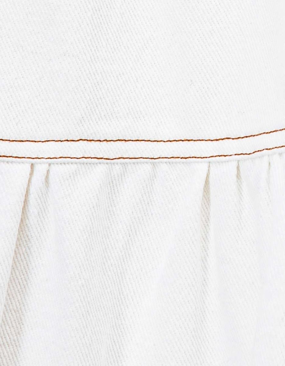 Inga Tiered Denim Midi in Ivory_4