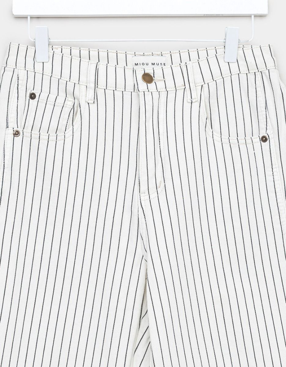 Ivory Pin Barrel Jeans_1