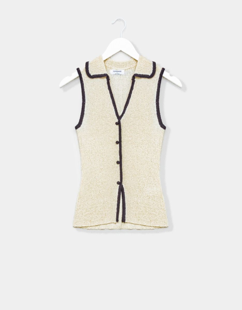 Ivory Piper Collar Knit_0