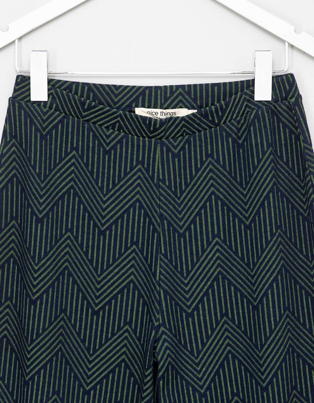 Jacquard Knit Pant in Navy_1