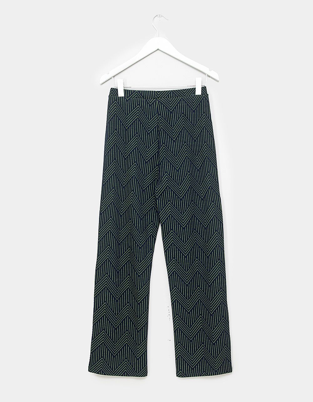 Jacquard Knit Pant in Navy_4
