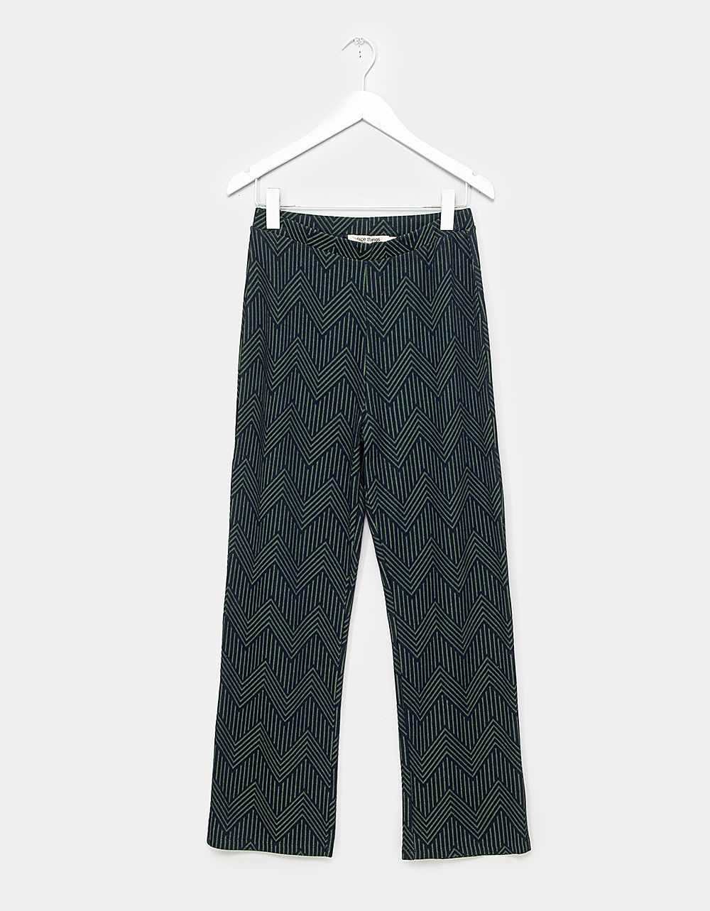 Jacquard Knit Pant in Navy_0