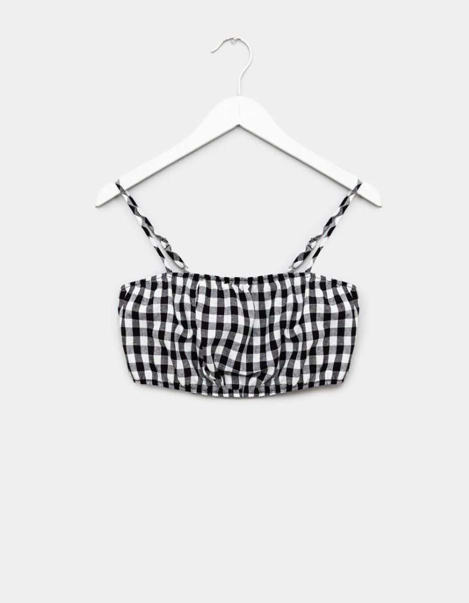 Jael Gingham Crop Top_0