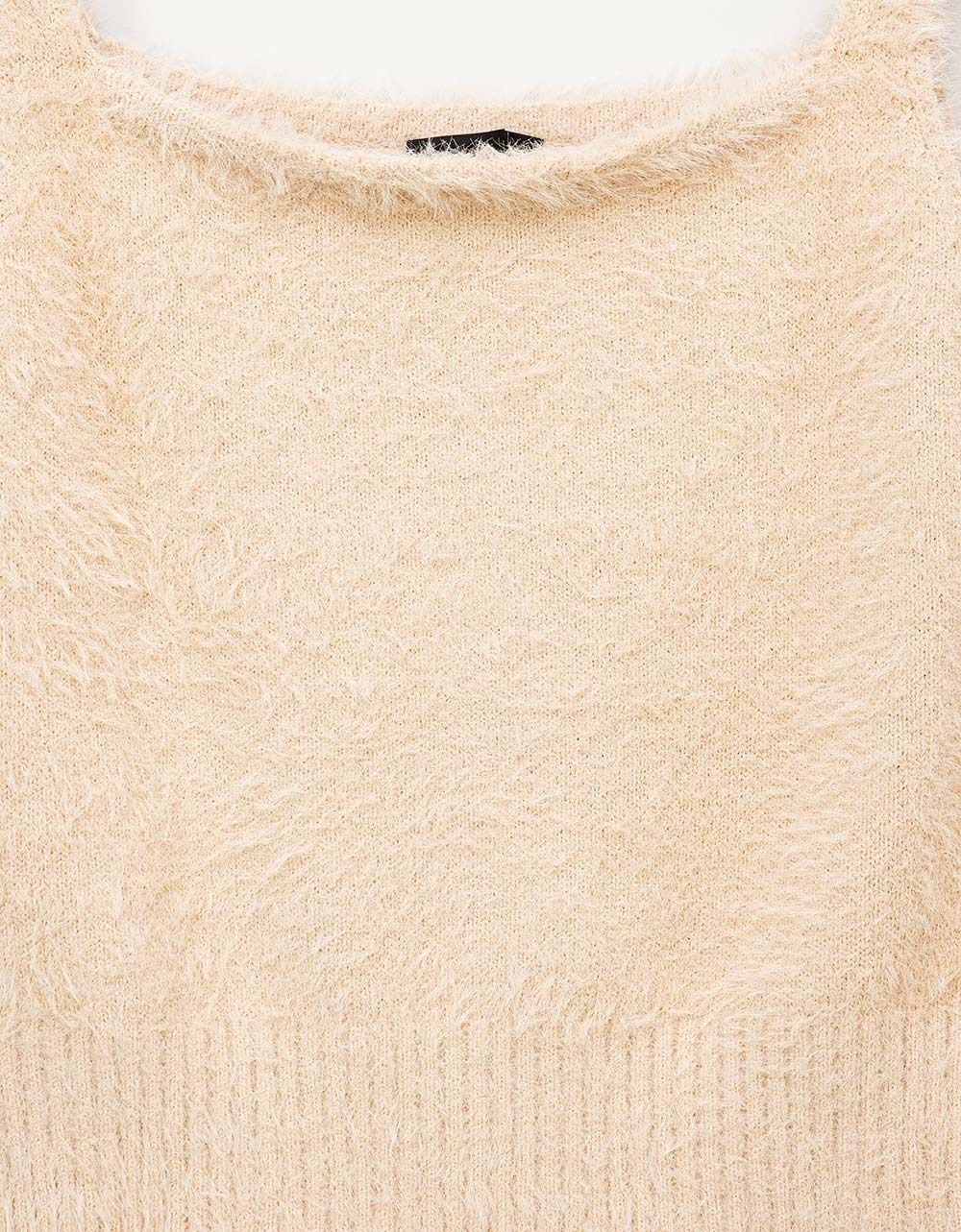 Jax Fuzzy Cami in Beige_2