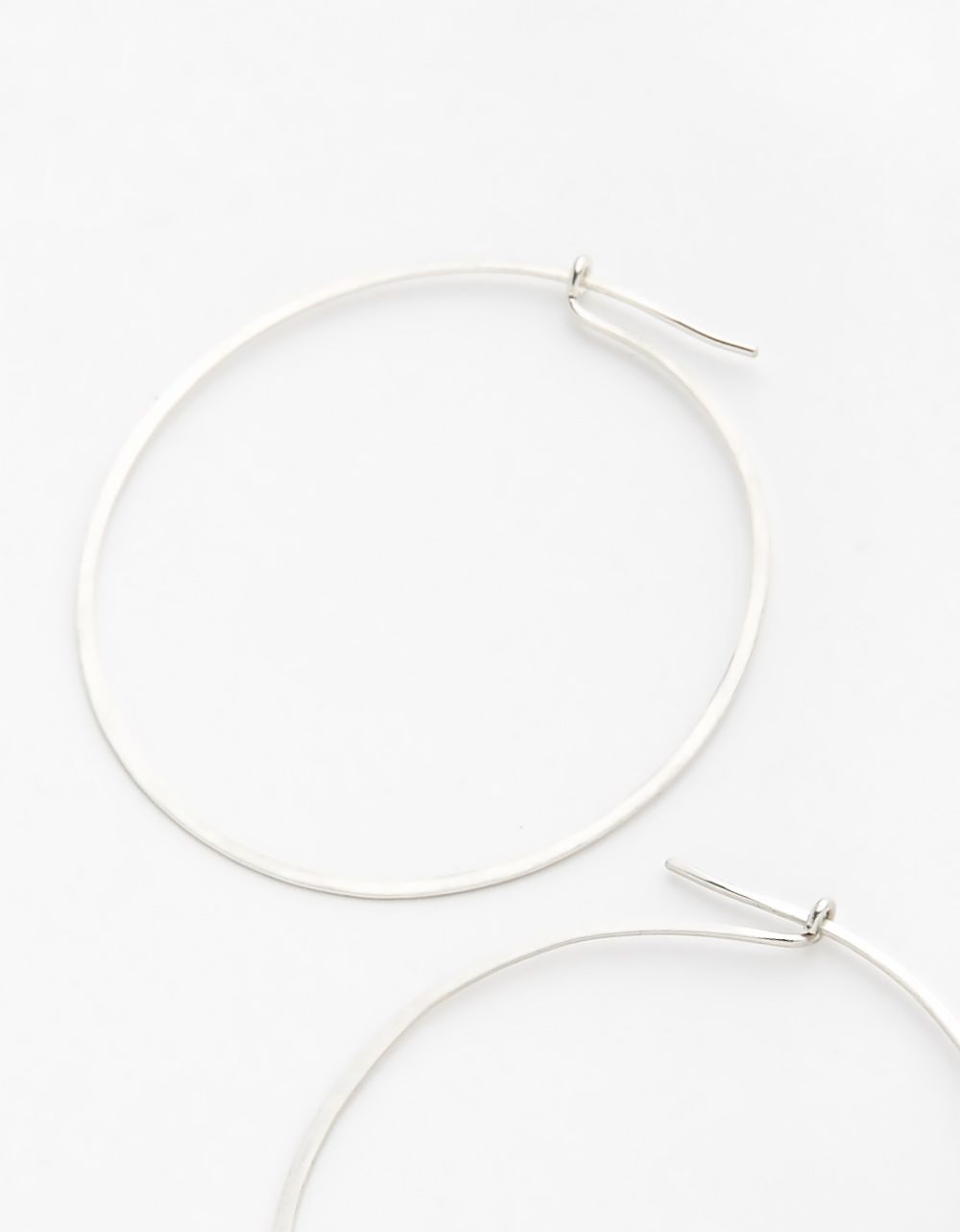 Large Round Hoops in Silver by Jenny Sheriff_1