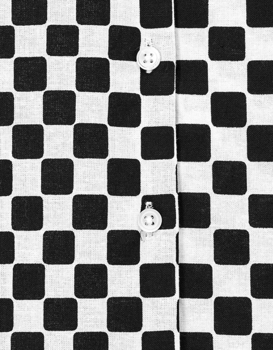 Jo Check Shirt in Black_3