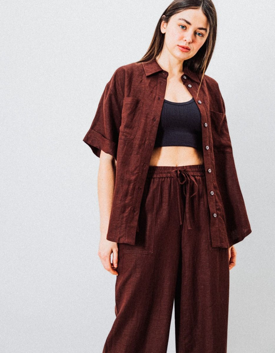 Jody Button Down in Toast_3