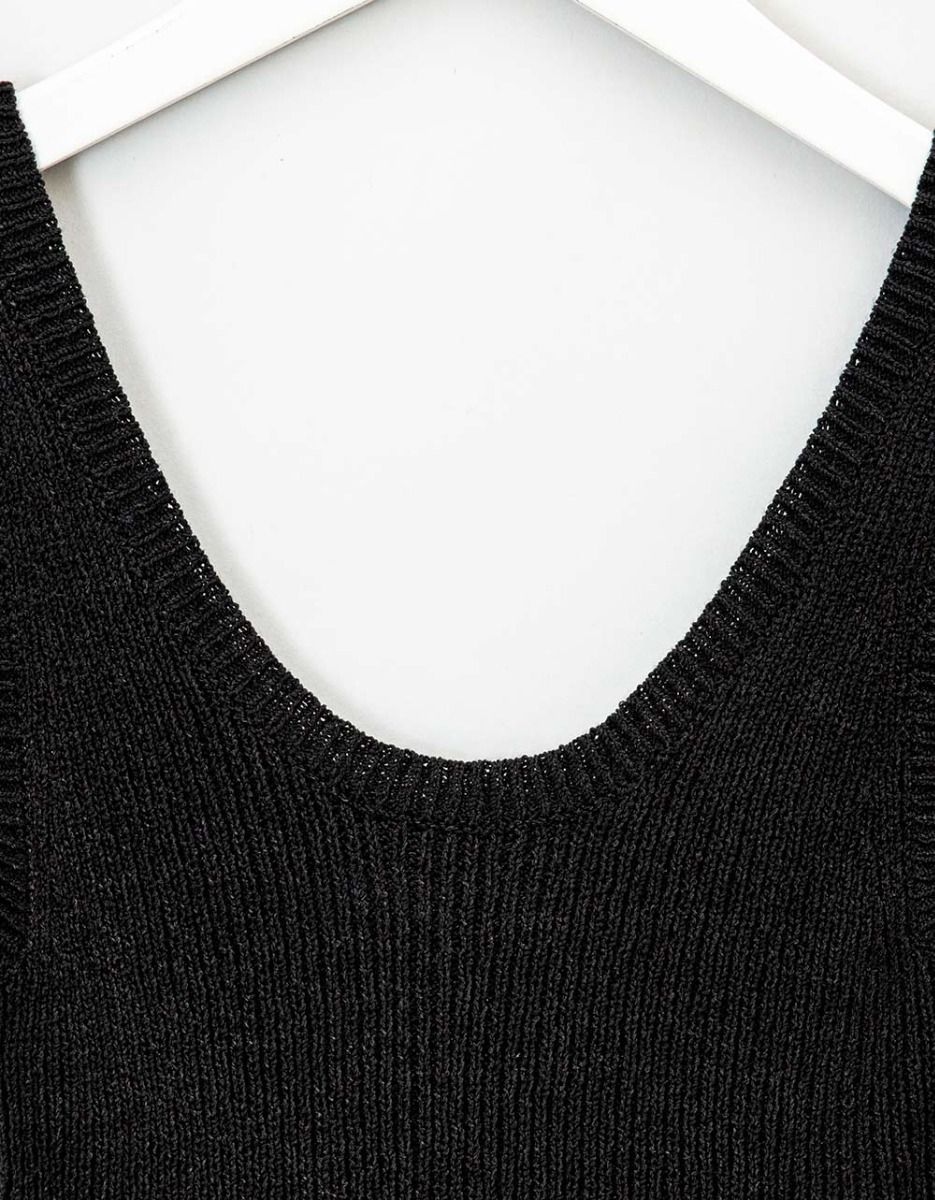 Jolee Knit Tank in Black_1