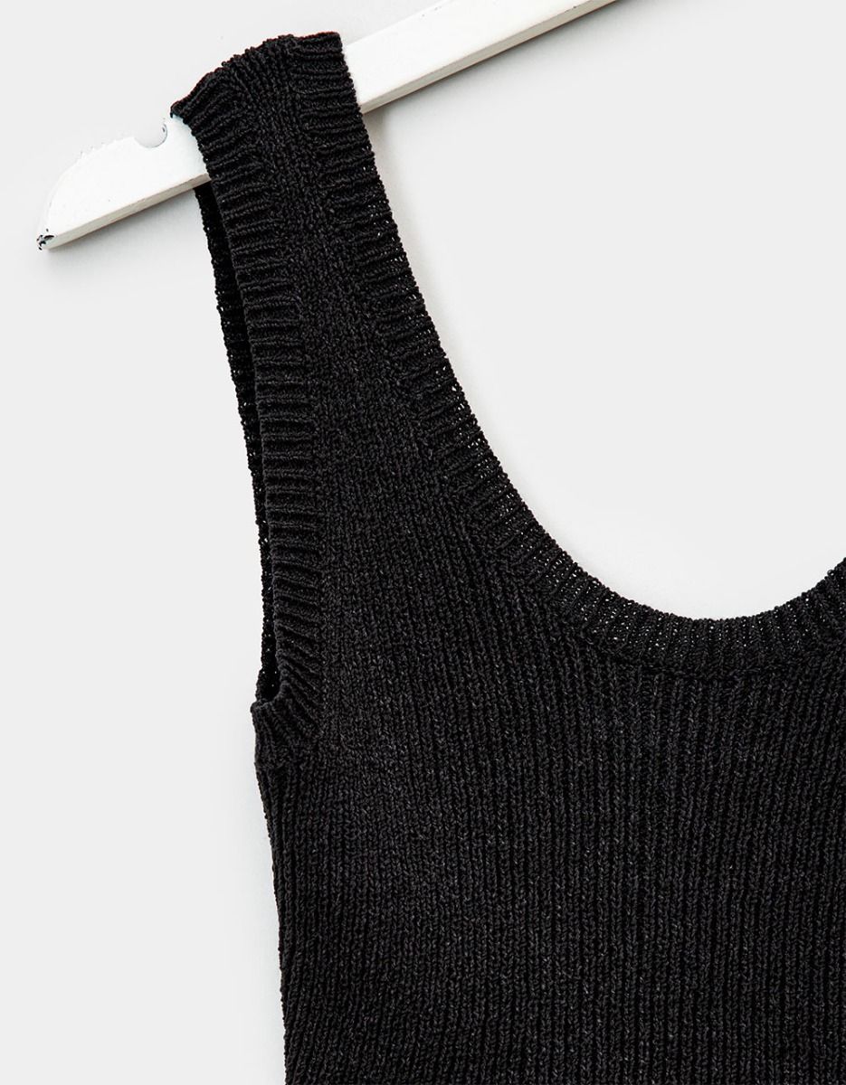 Jolee Knit Tank in Black_2