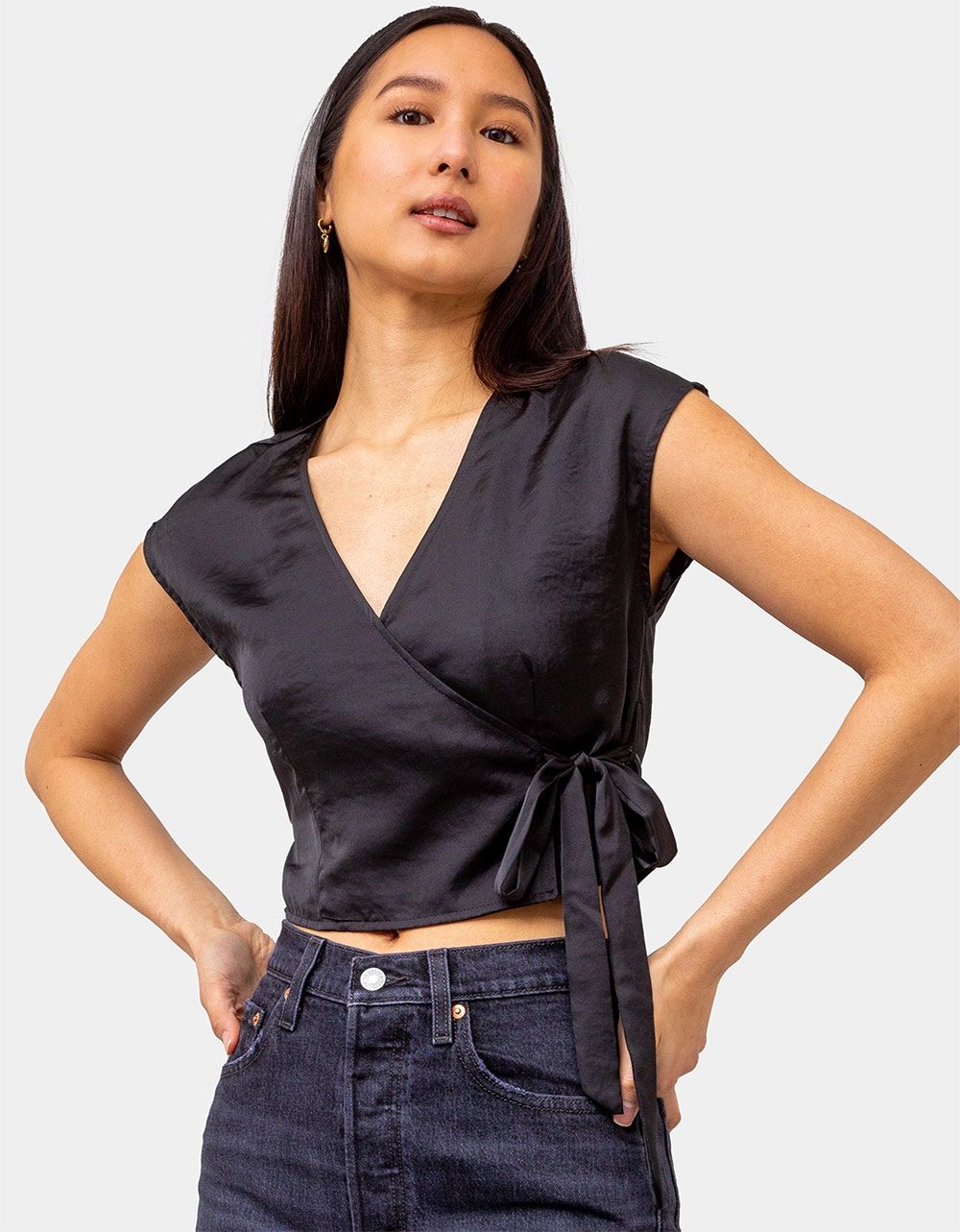 Jules Satin Wrap Top_0
