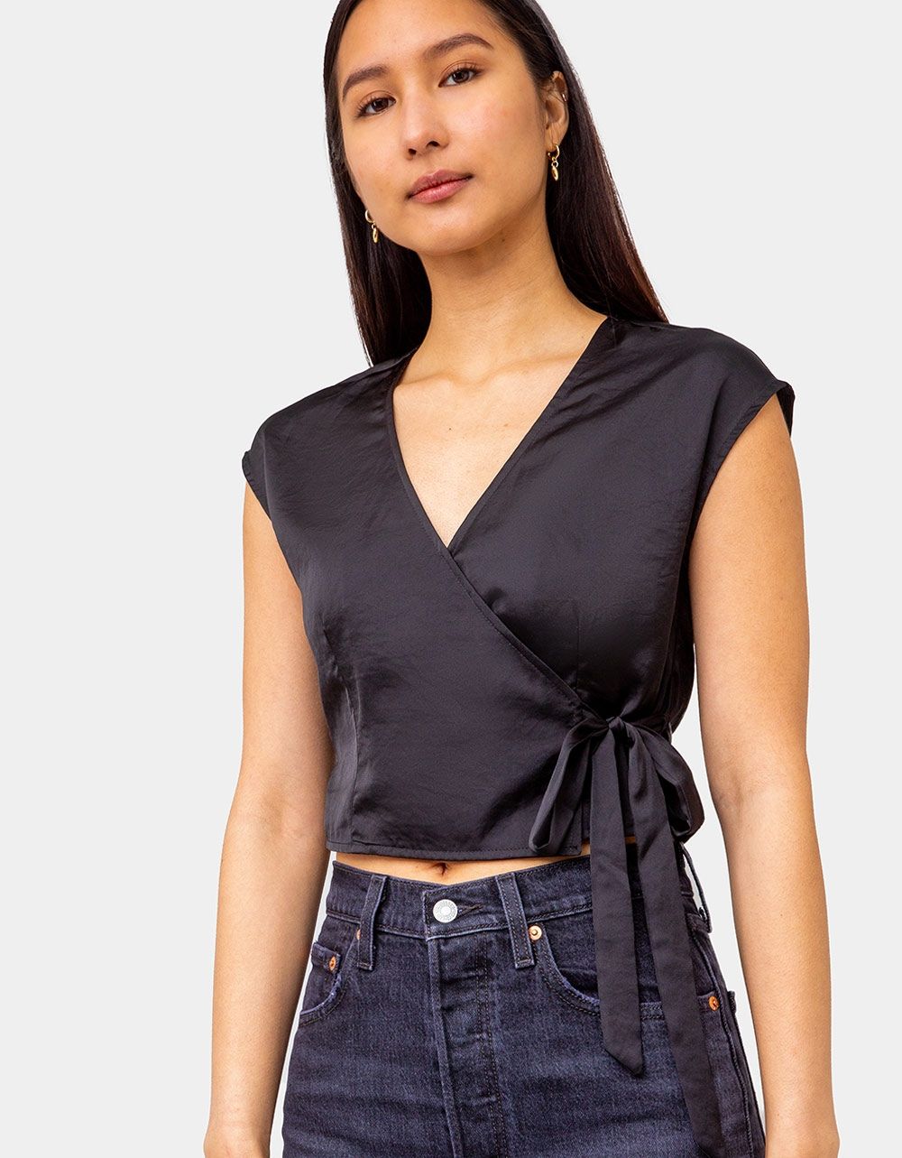 Jules Satin Wrap Top_1