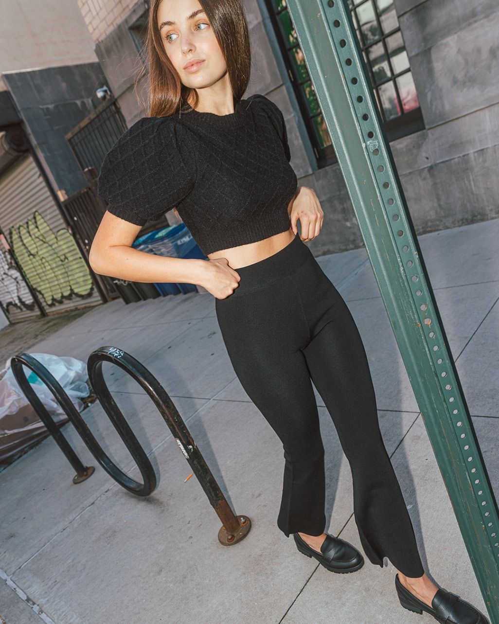 Just Knit Flare Pants_4