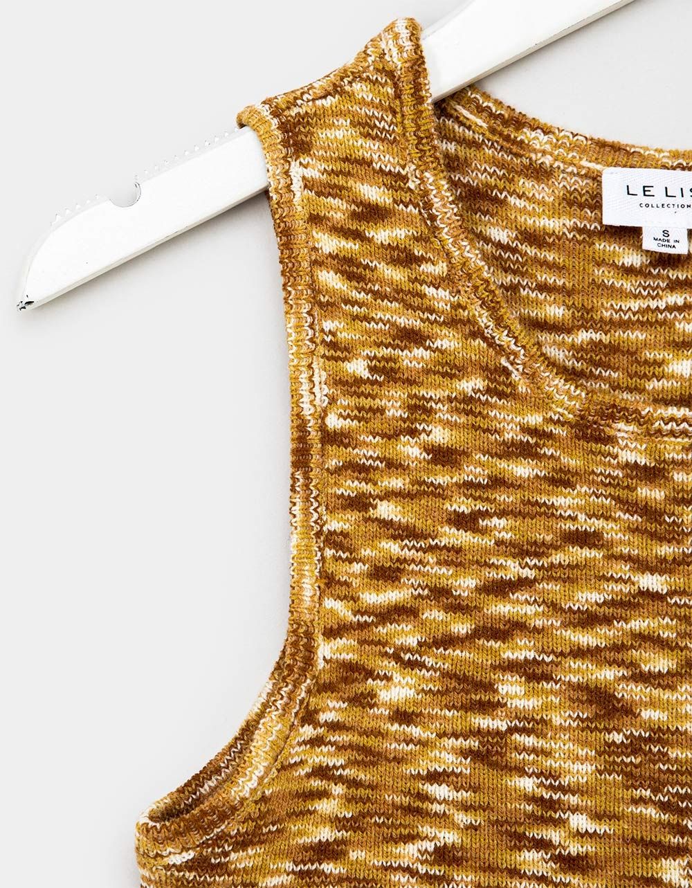 Kelli Marble Yarn Tank in Tan_1