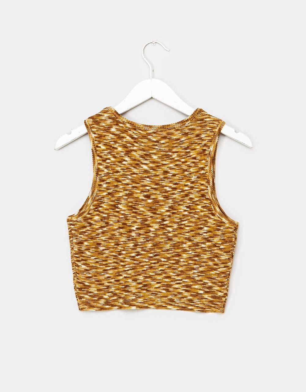 Kelli Marble Yarn Tank in Tan_3