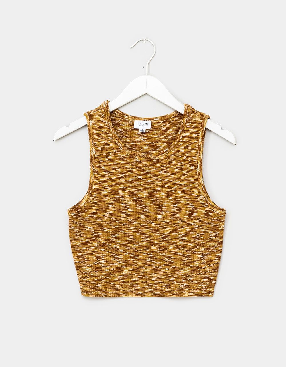 Kelli Marble Yarn Tank in Tan_0