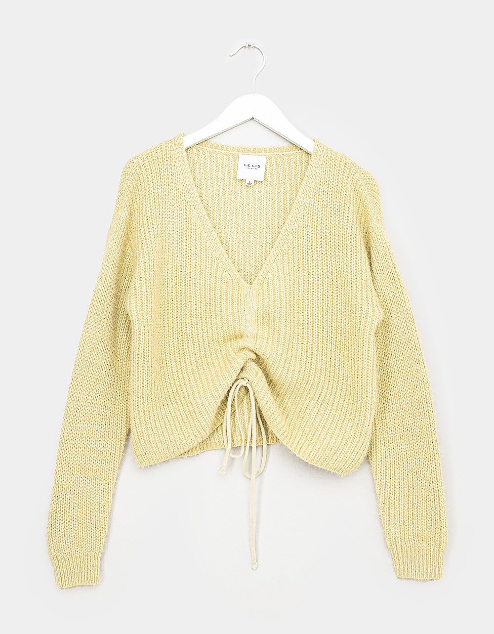 Kiki Cinch Front Knit in Pistachio_0