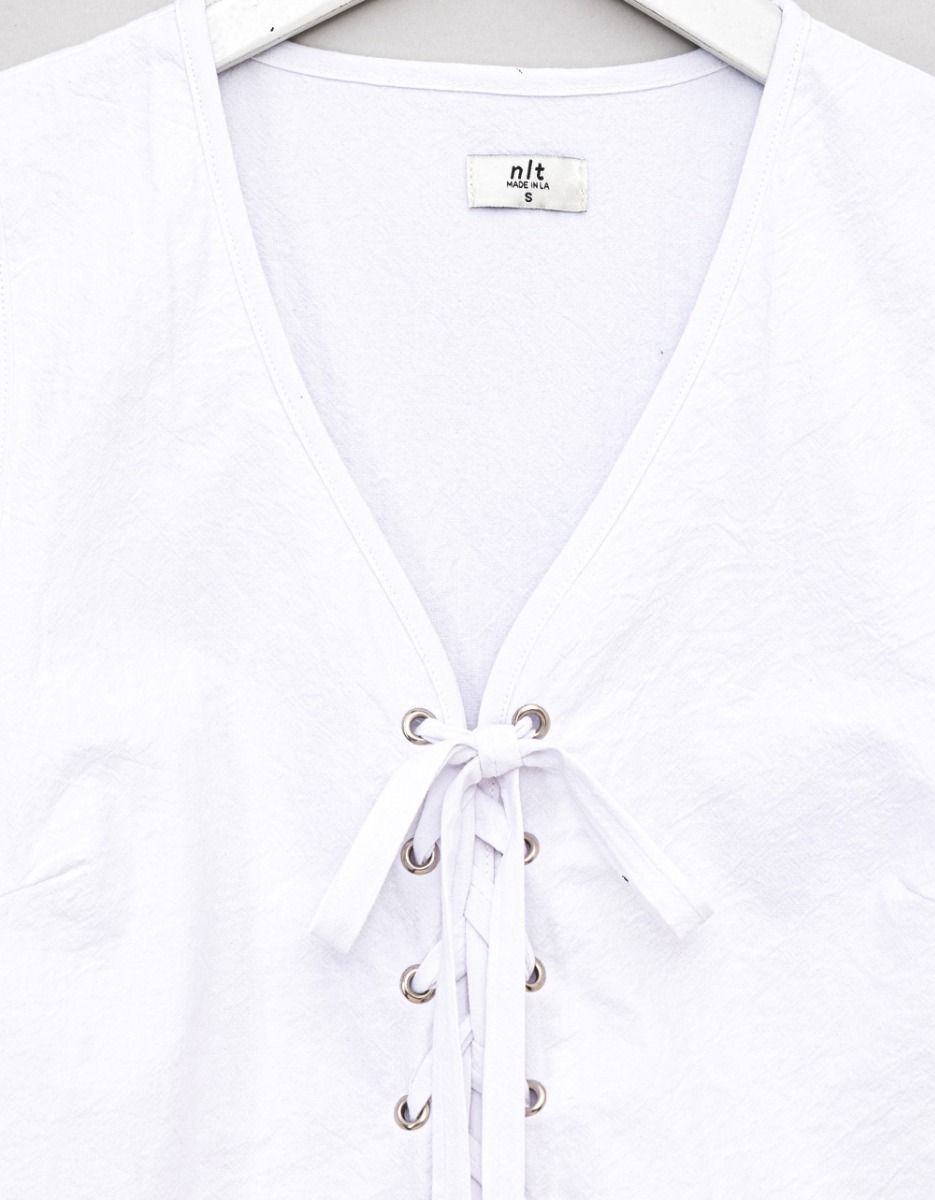 Lace-Up Cotton Top_5