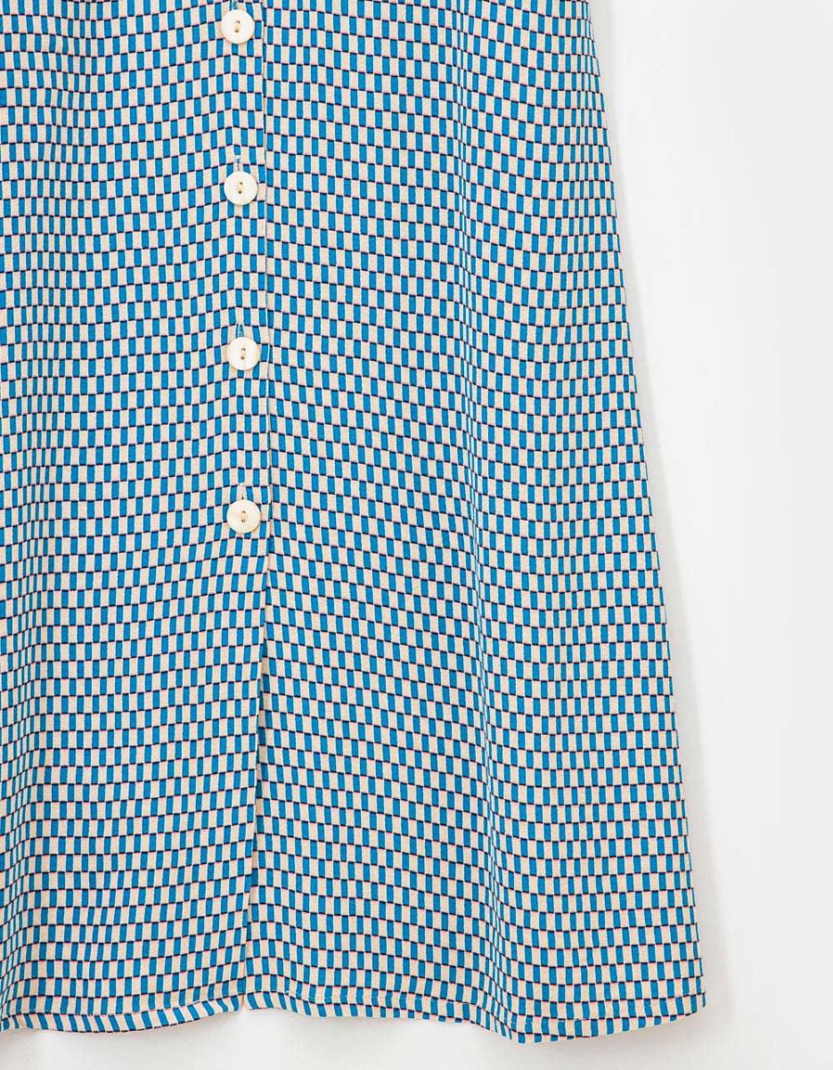 Lattice Print Midi Dress_6