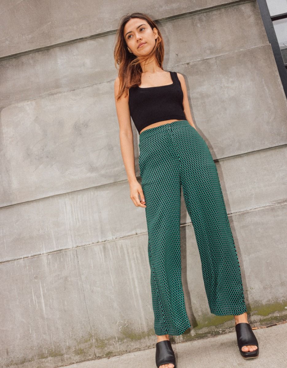 Lattice Print Pants_1