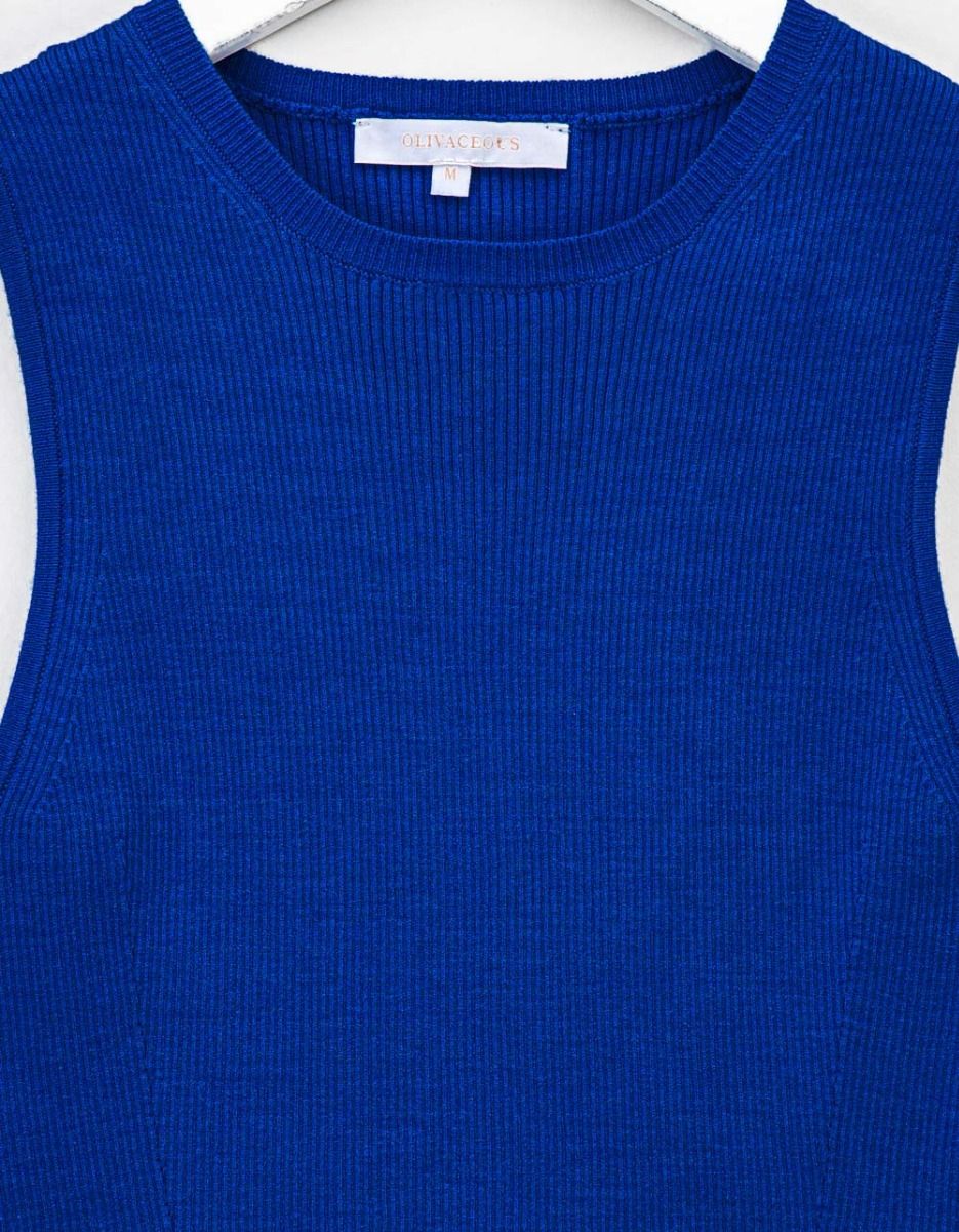 Leelie Knit Top in Blue_1