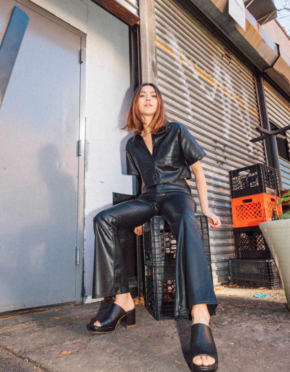 Lia Faux Bootcut Pants_2