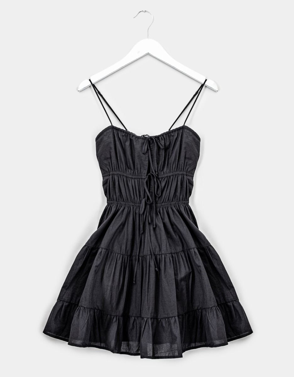 Liala Tie Mini Dress_0