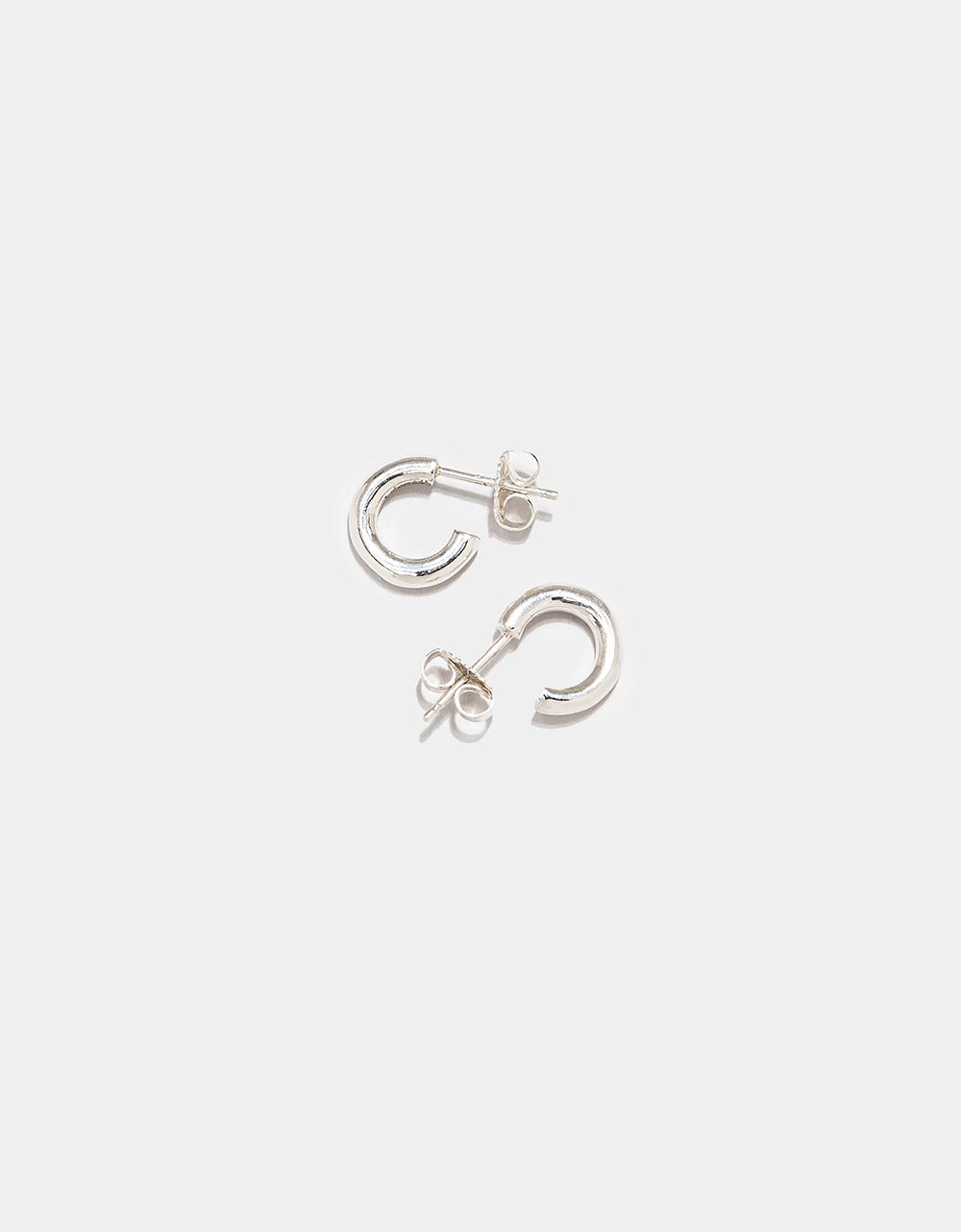 Lil Jane Hoops in Silver_0