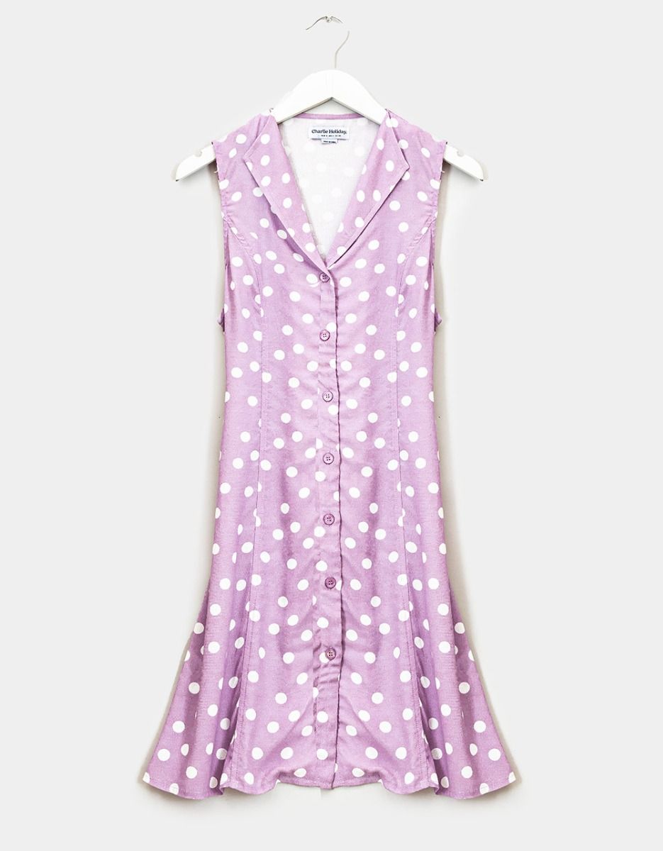 Lilac Spot Maya Dress_0