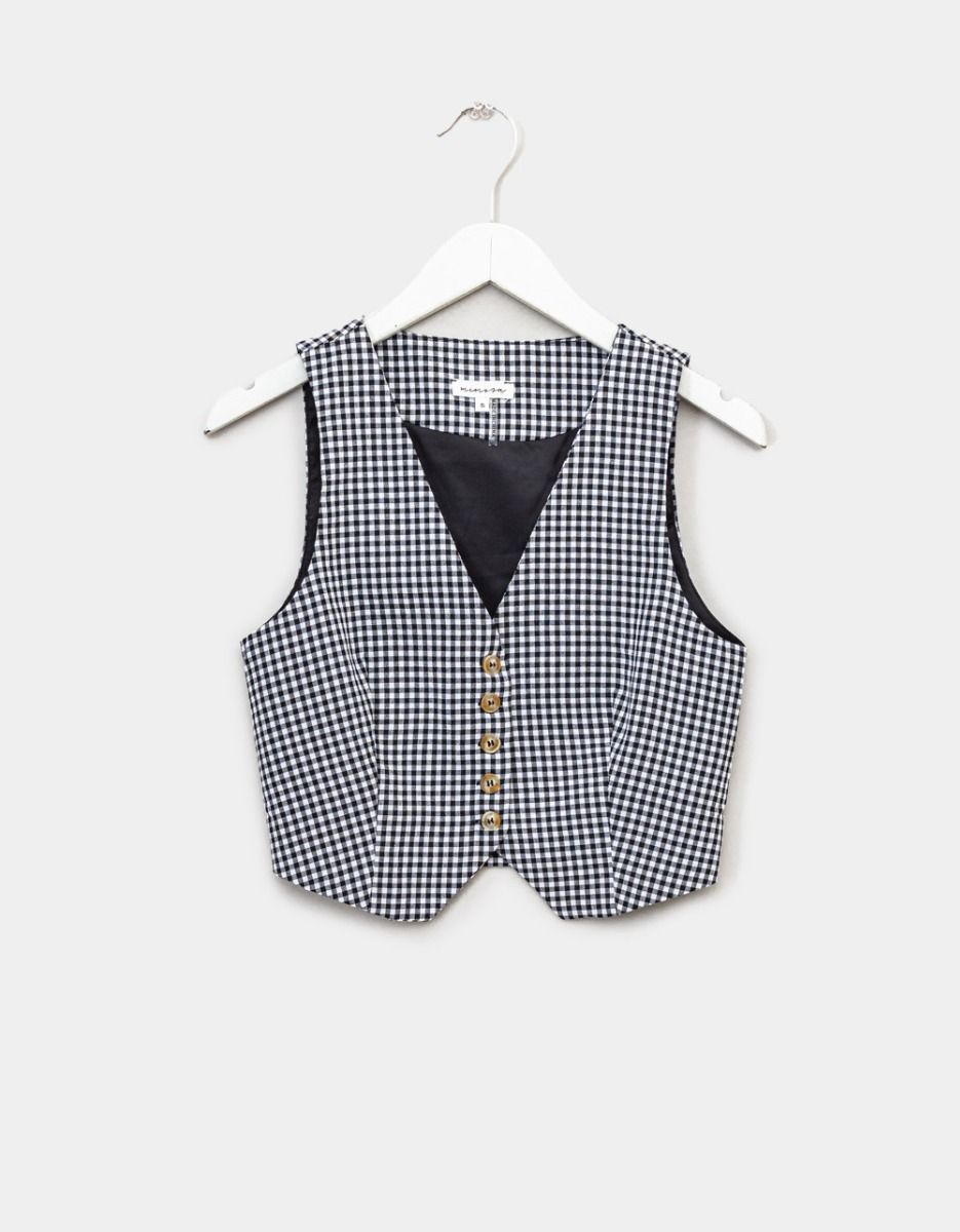 Lily Check Vest_0