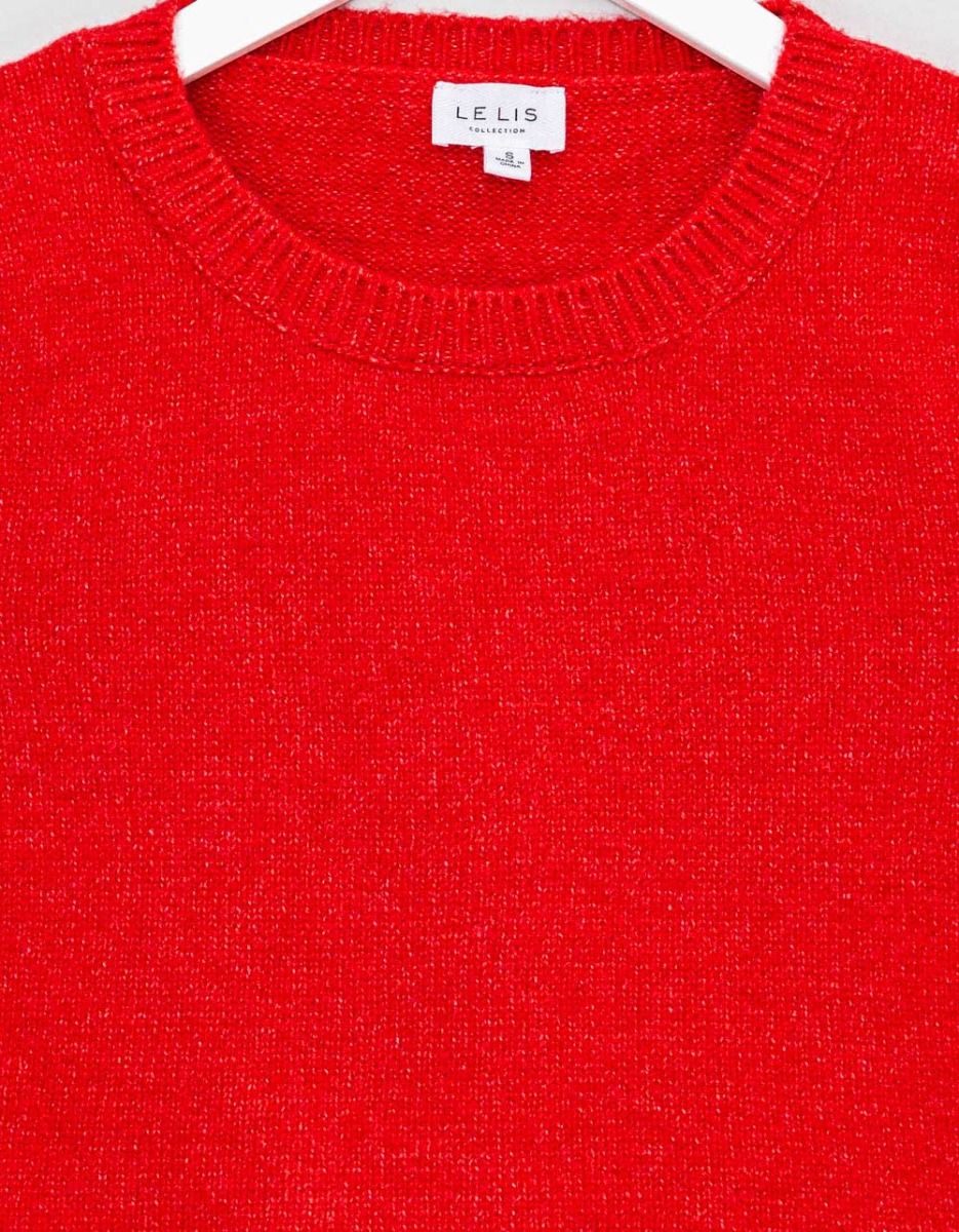Lisse Sweater Tee in Red_1