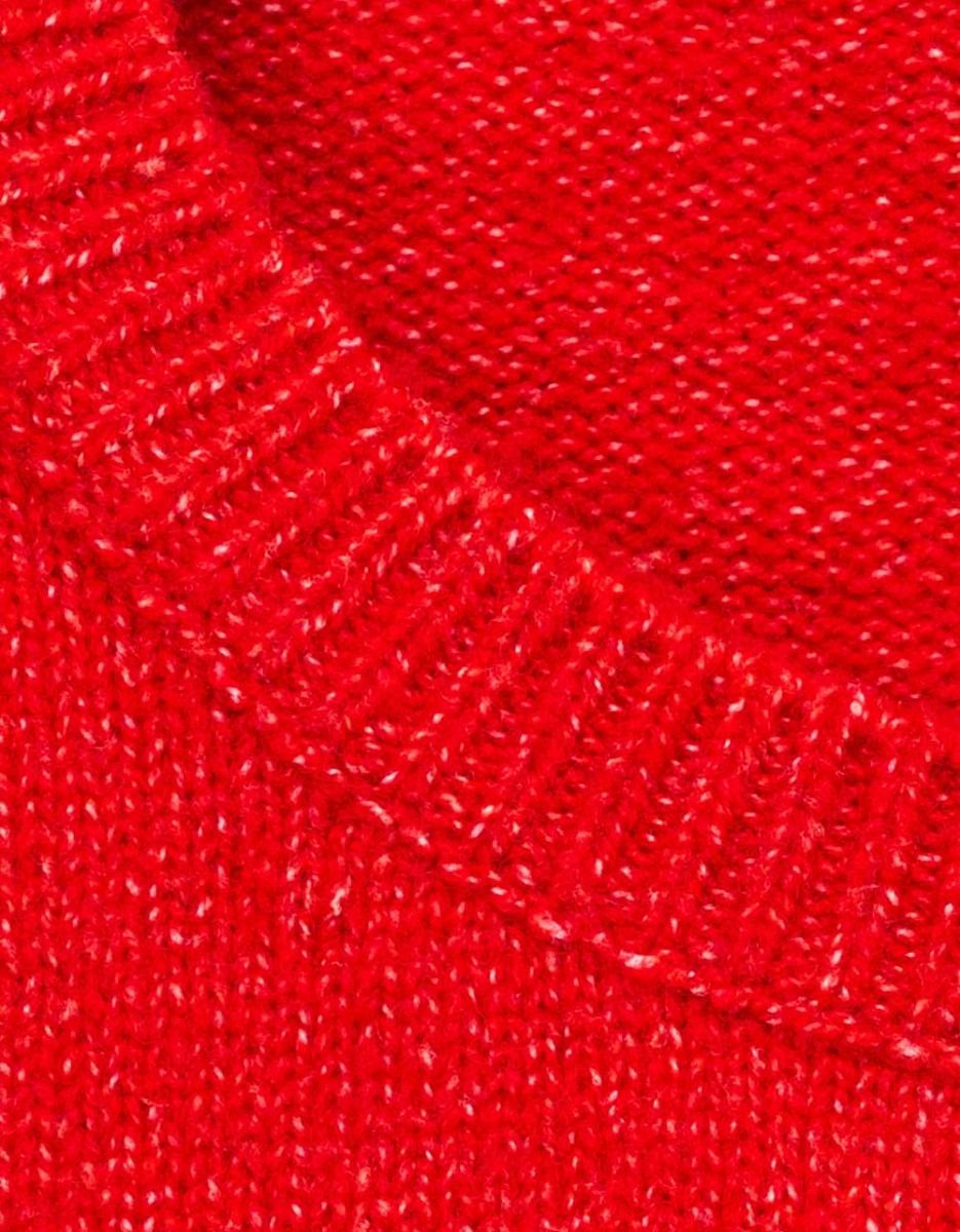 Lisse Sweater Tee in Red_3