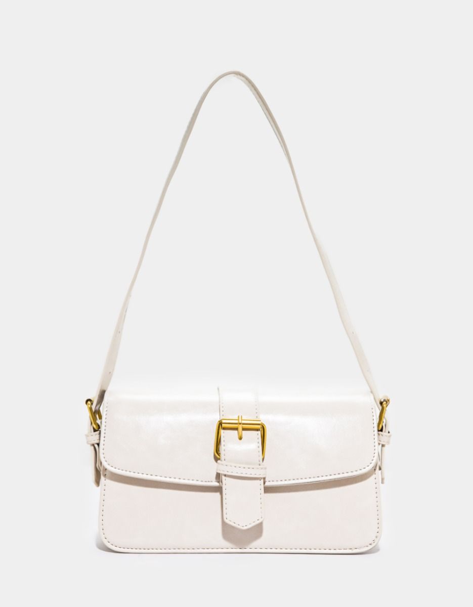 Liv Buckle Duo Bag in Bone_0
