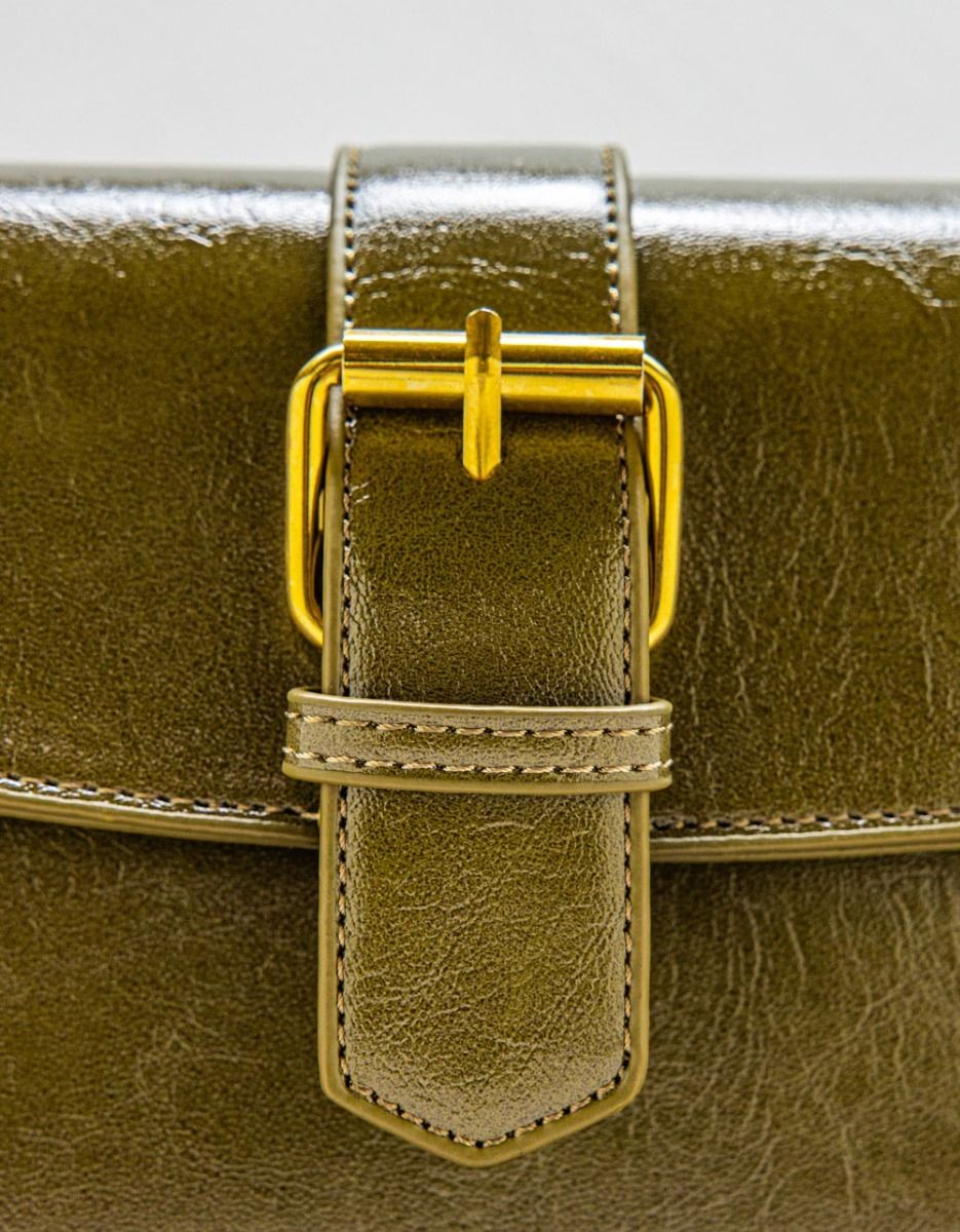 Liv Buckle Duo Bag in Olive_3