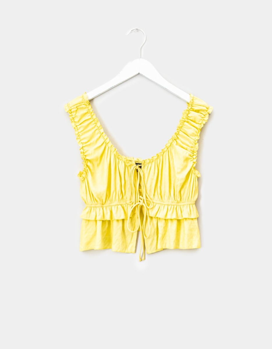 Liv Ruffle Tie Top_0