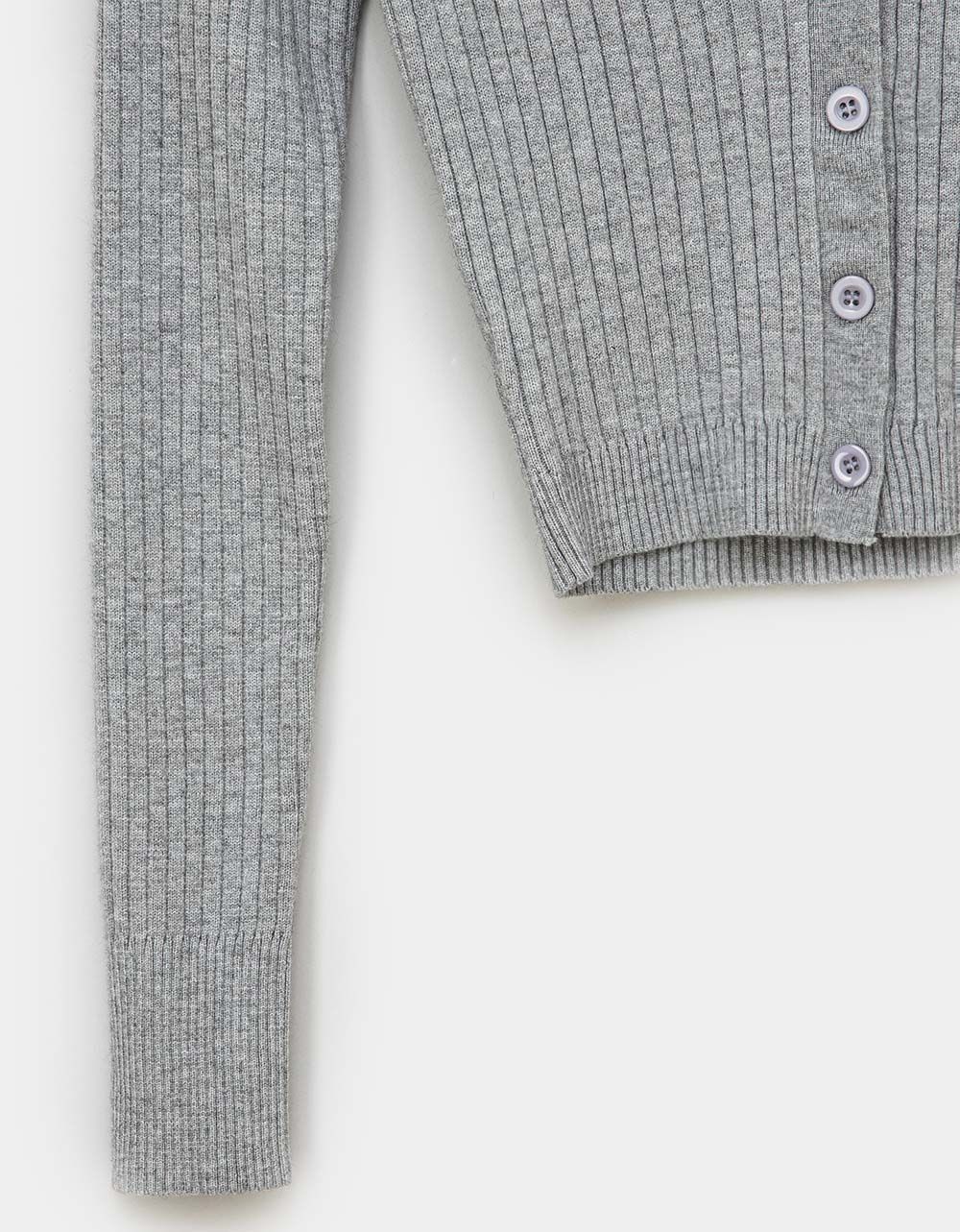 Lonna Button Knit in Heather Grey_3