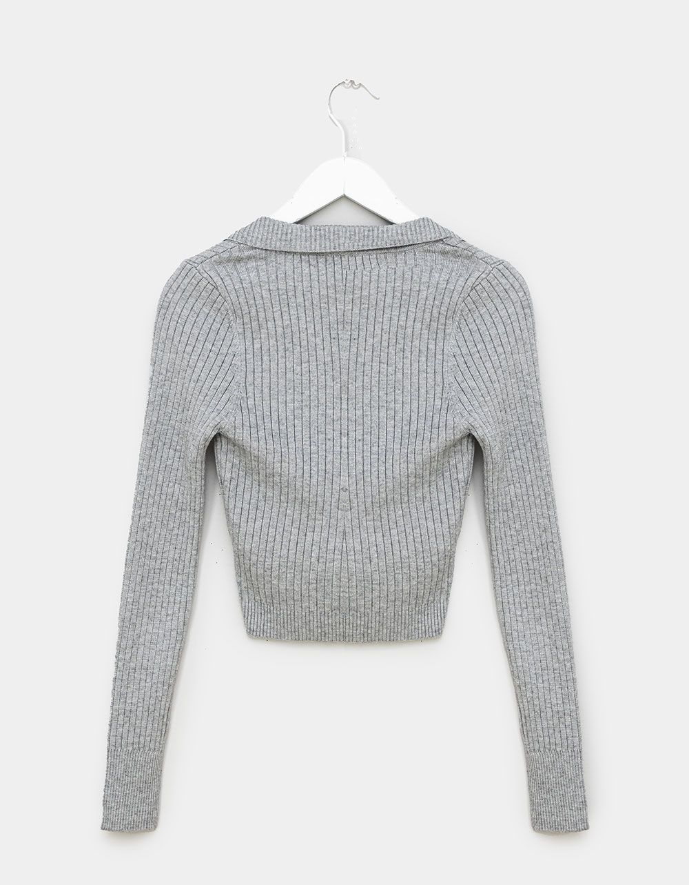 Lonna Button Knit in Heather Grey_4