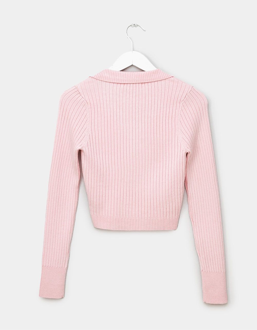 Lonna Button Knit in Light Pink_3
