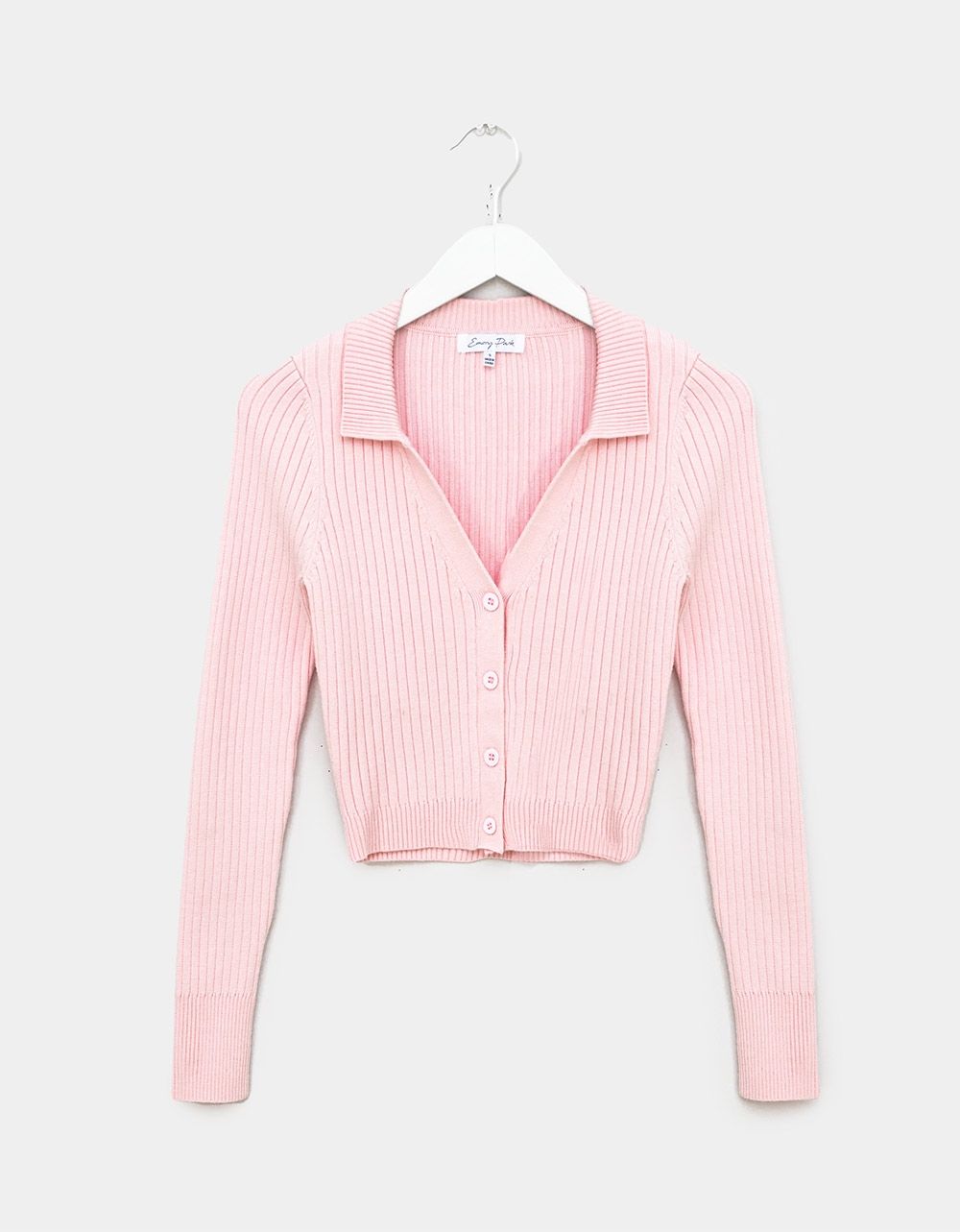 Lonna Button Knit in Light Pink_0