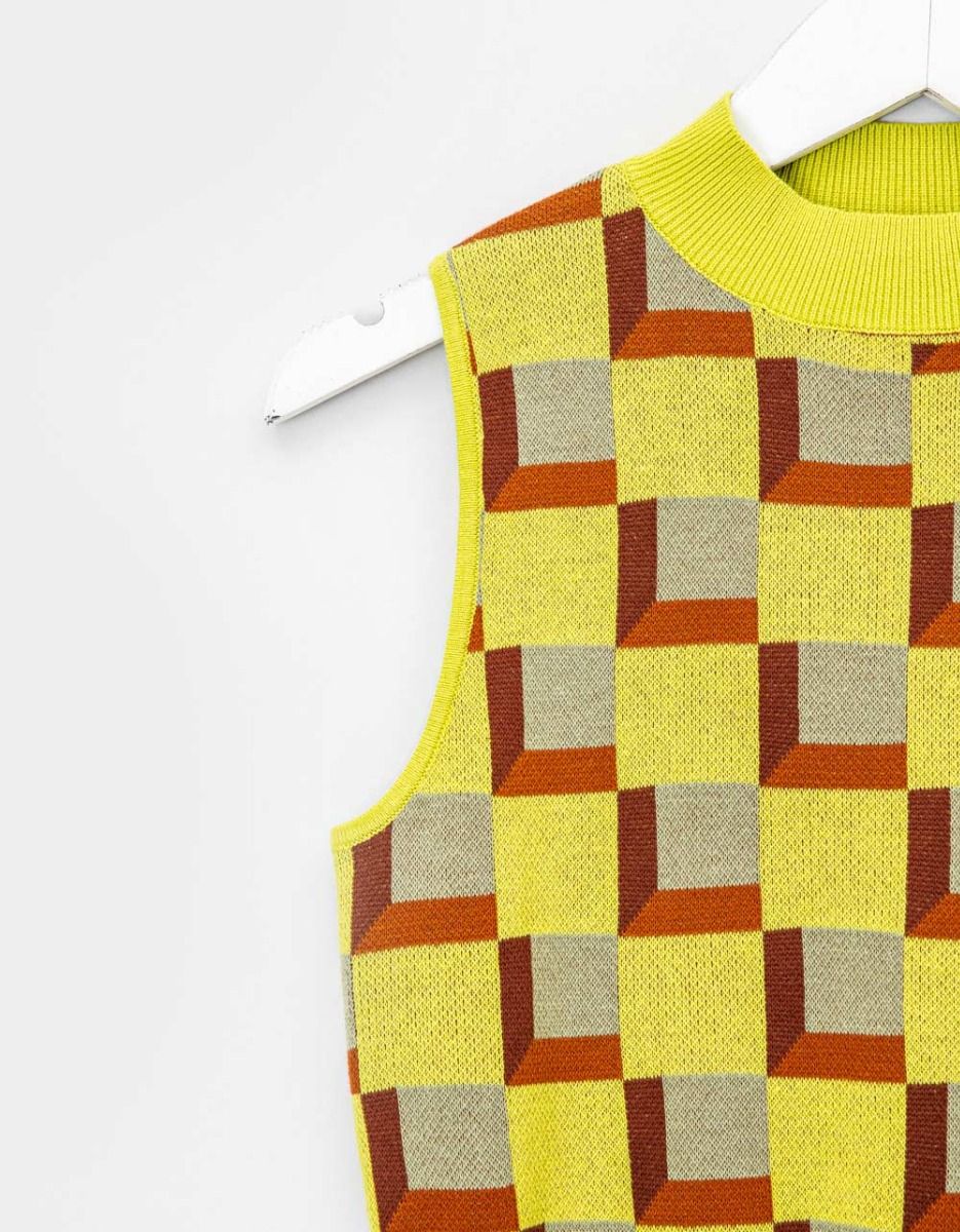 Loretta Retro Check Tank_4