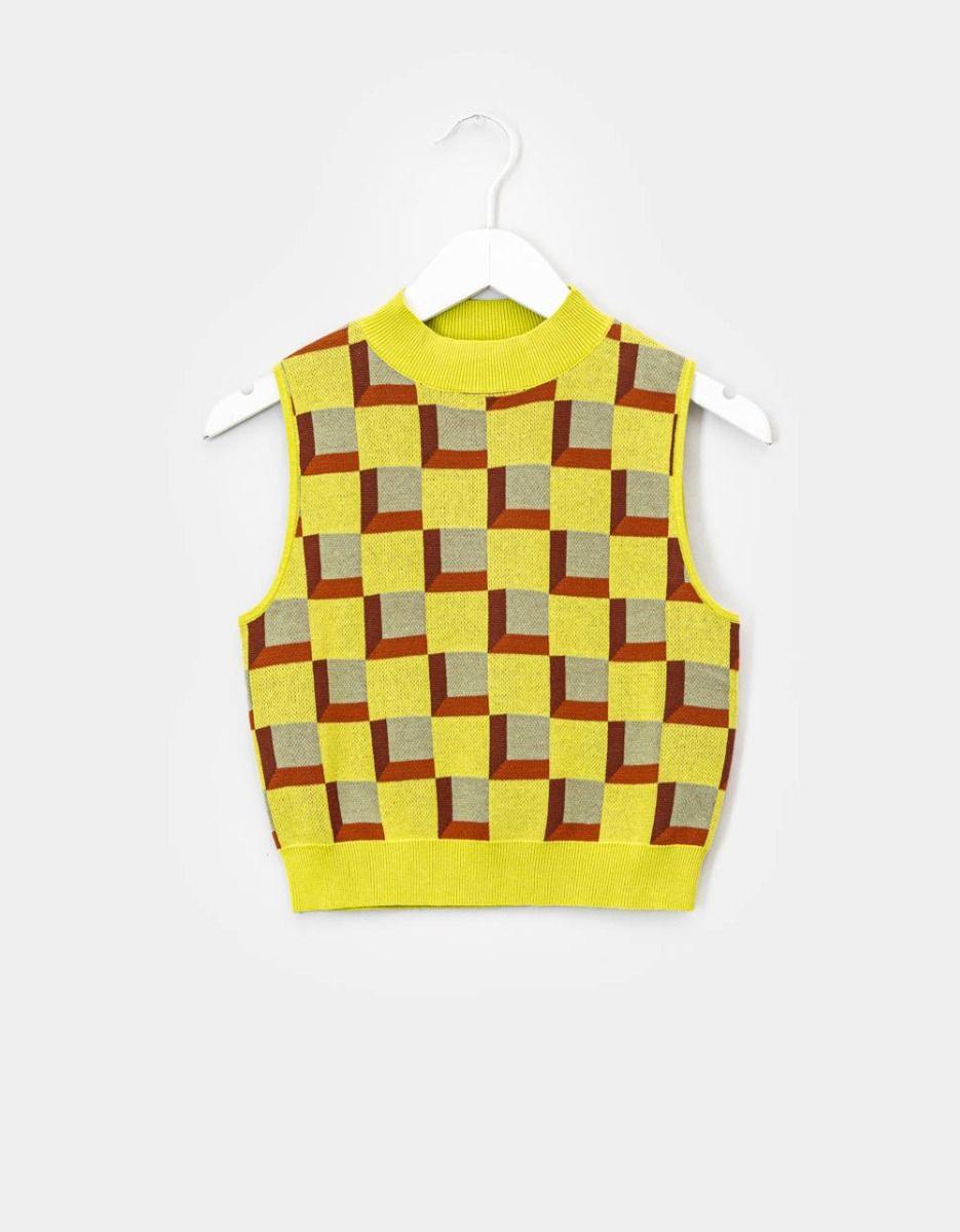 Loretta Retro Check Tank_0
