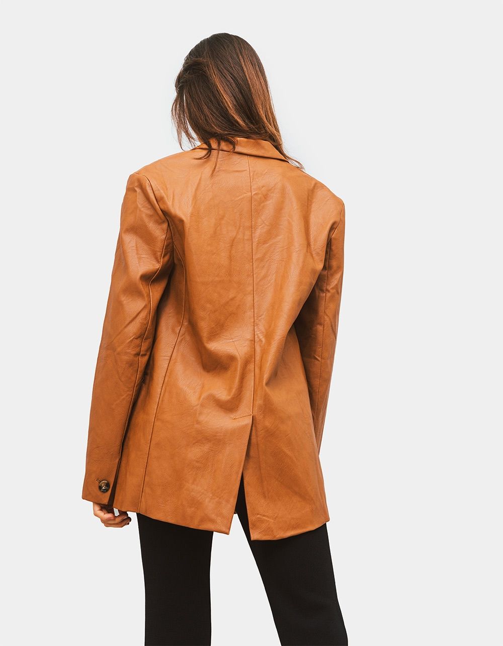 Luana Faux Leather Blazer_4