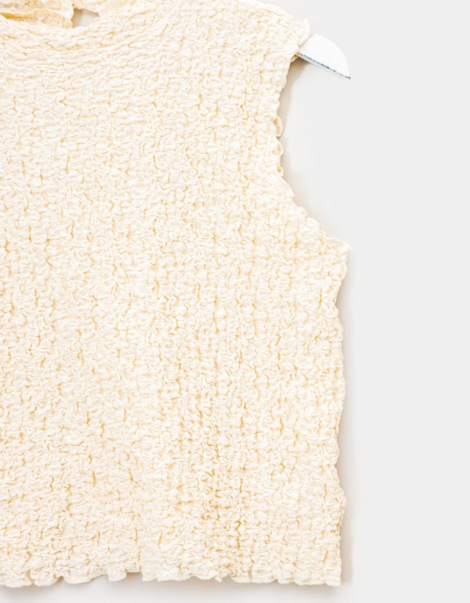 Mae Crinkle Top in Ivory_1