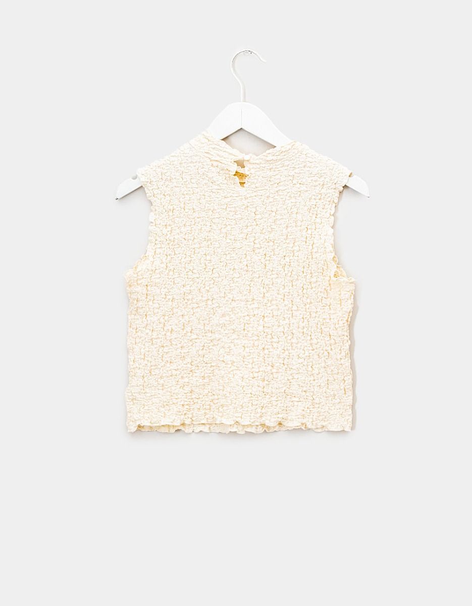 Mae Crinkle Top in Ivory_3