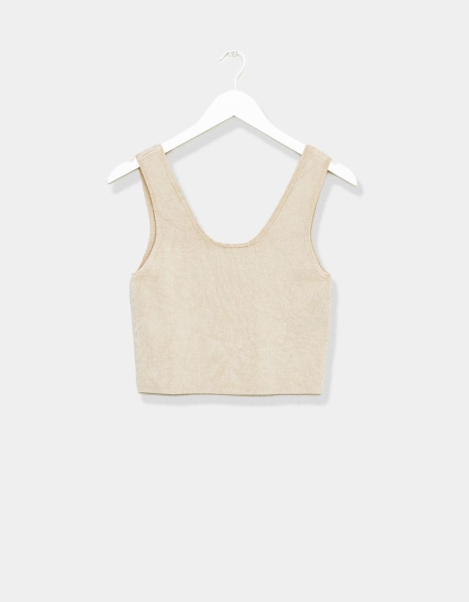 Mardi Classic Tank in Cream_0