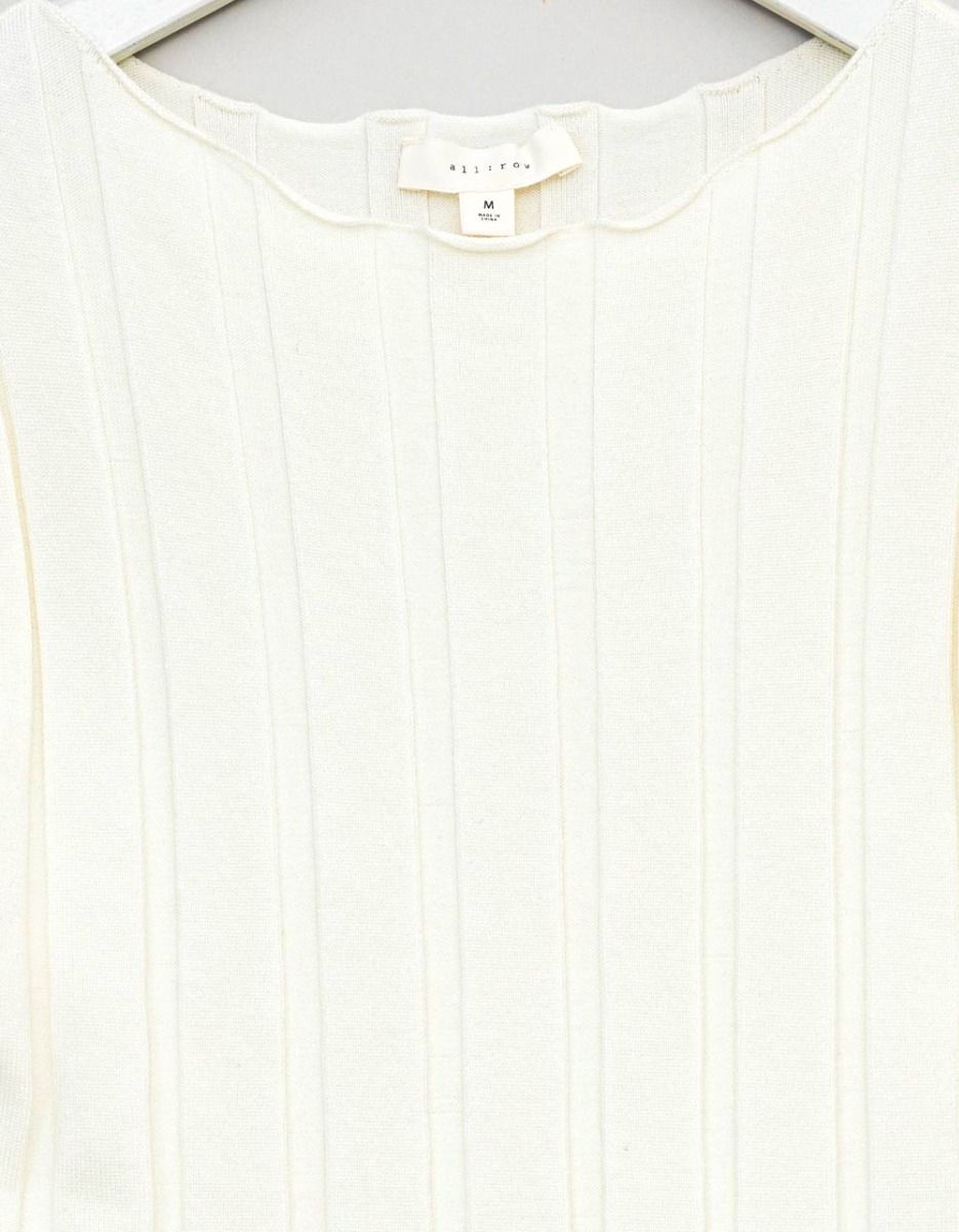 Margot Rib Top in Ivory_2
